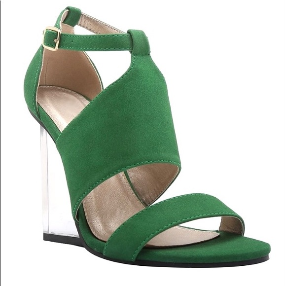 Cupid Shoes - Fabulous- Cupid lucite heel sandals.